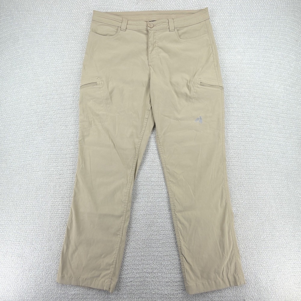 Eddie Bauer First Ascent Guide Pro Pants Womens 12 (32x28) Beige Hiking Stretch